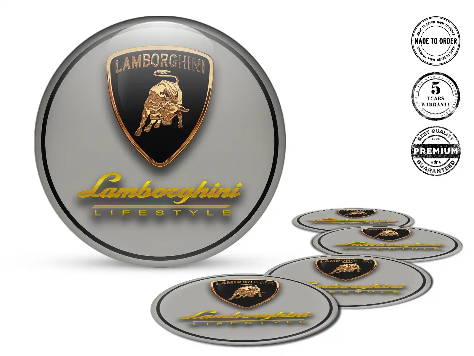 Lamborghini Pegatinas de Aro Edición Mejora de Cúpula de Epoxi